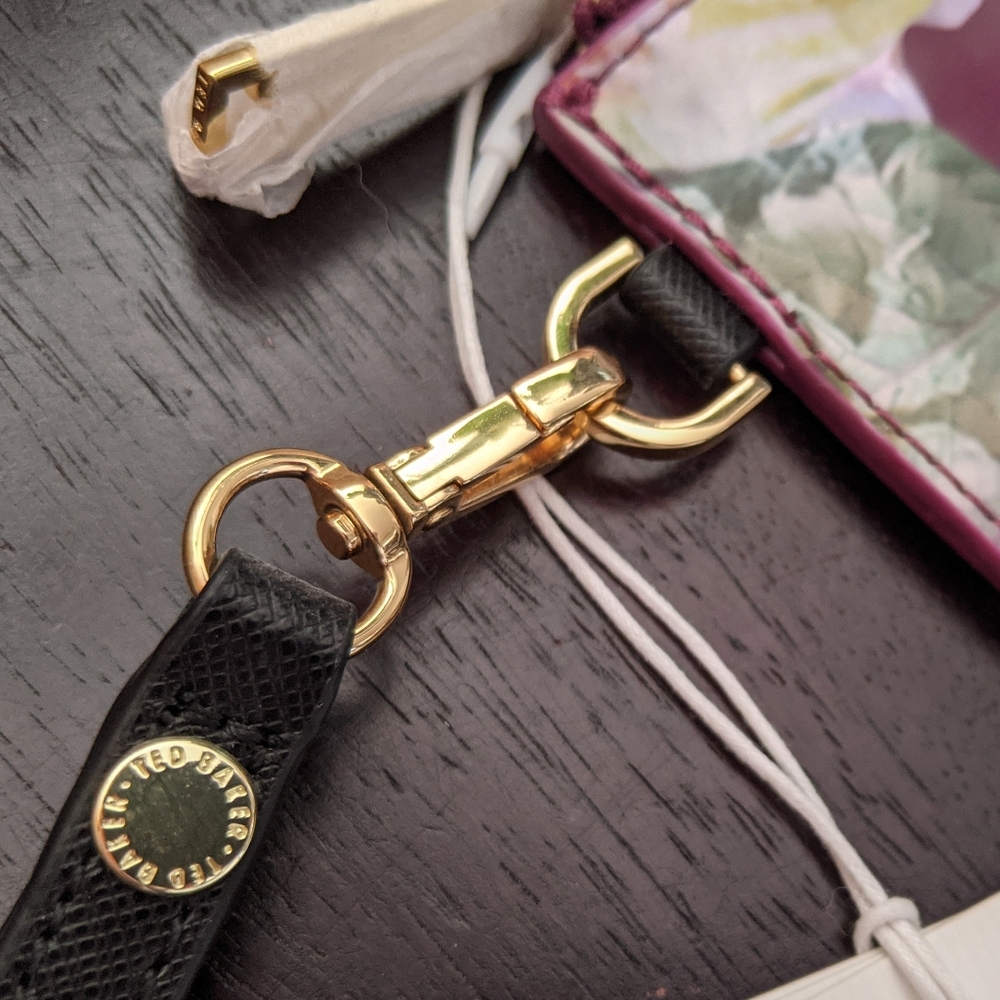 Ted Baker Printed Xhatch Leather Clutch - Picture 2 of 8